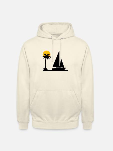 Voile - Sweat-shirt à capuche unisexe - vanille