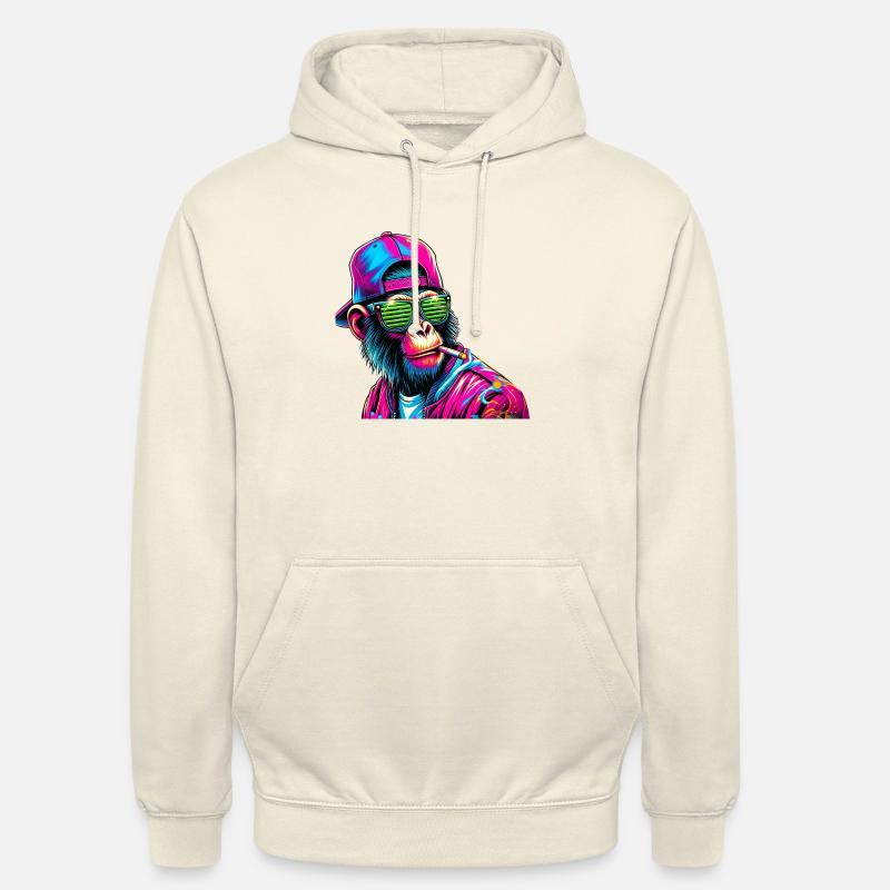 Argent fluo - Sweat-shirt à capuche unisexe - vanille