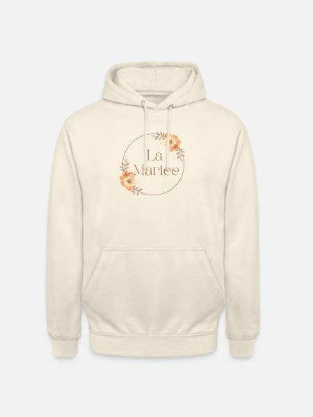 Die Blumenbraut - Braut Geschenkidee - Unisex Hoodie - Vanille-Milchshake