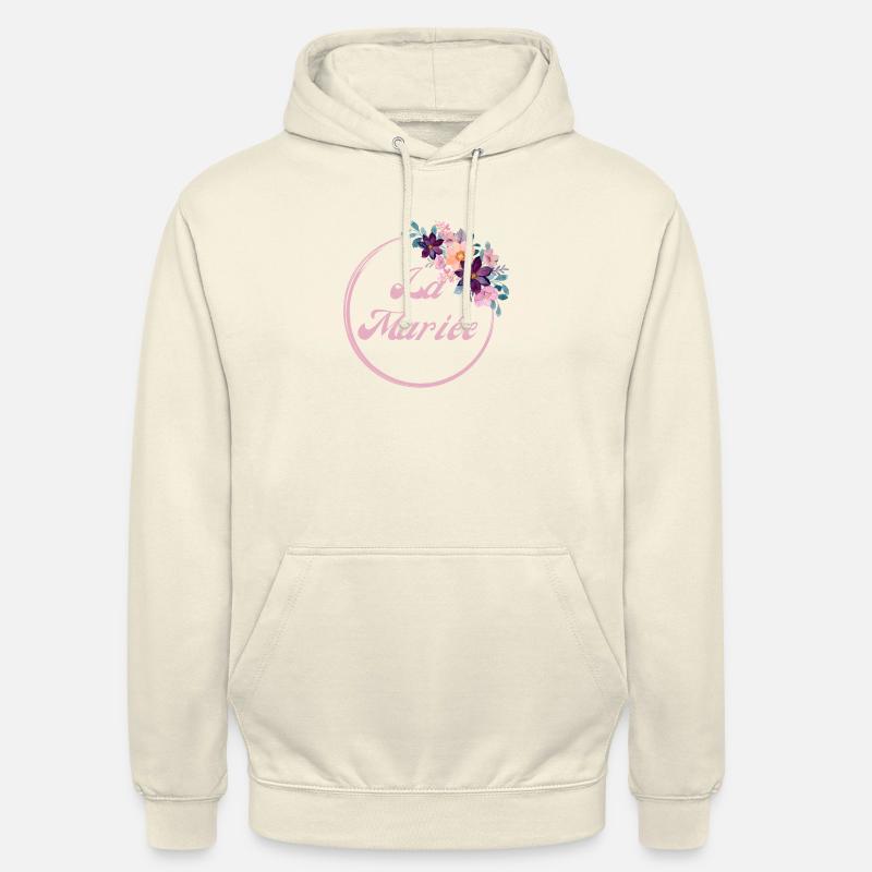 Die rosa Blumenbraut - Braut Geschenkidee - Unisex Hoodie - Vanille-Milchshake