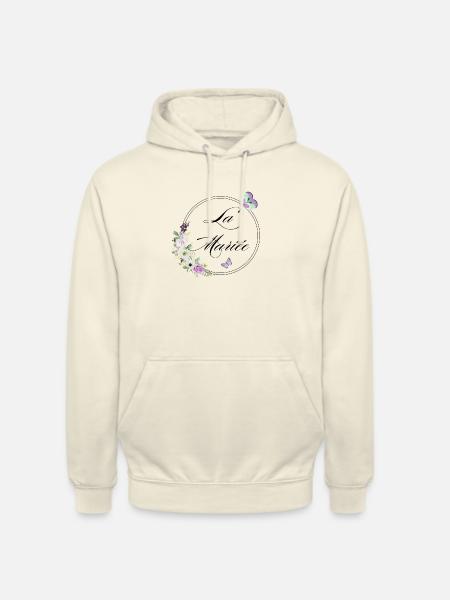 Der Braut-Schmetterling - Braut-Geschenkidee - Unisex Hoodie - Vanille-Milchshake