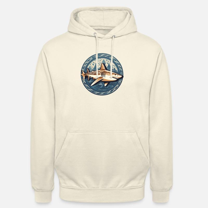Phoque requin 1 - Sweat-shirt à capuche unisexe - vanille