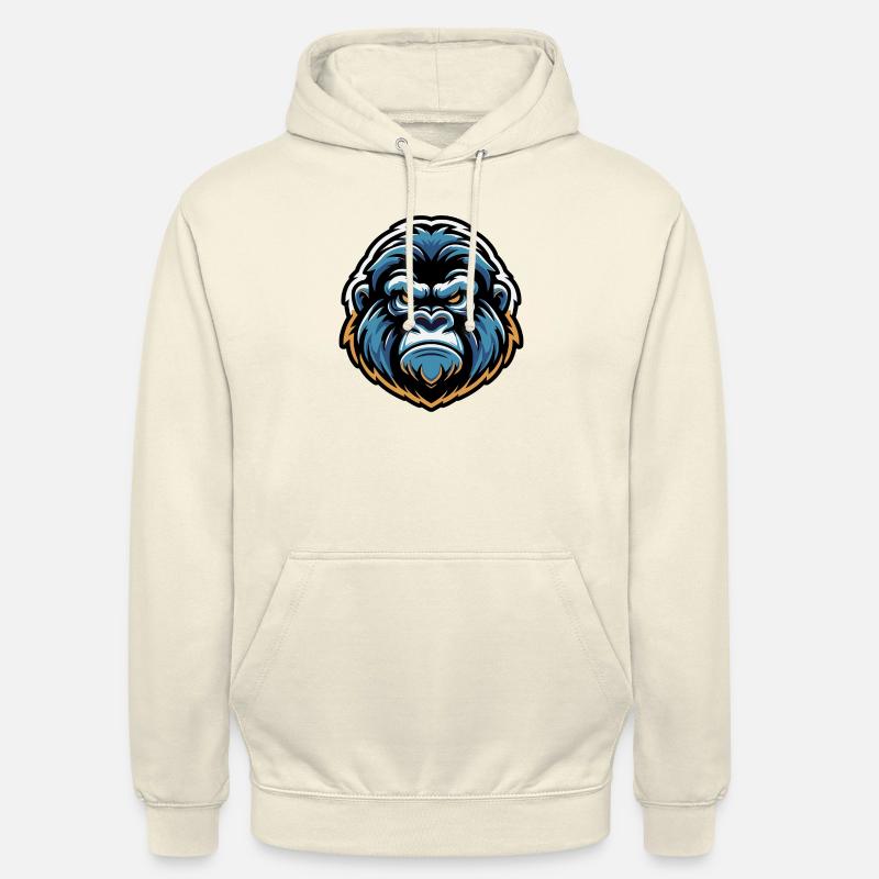 Mascotte Tête de gorille - Sweat-shirt à capuche unisexe - vanille