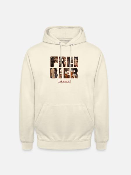 Freibier für uns - Unisex Hoodie - Vanille-Milchshake