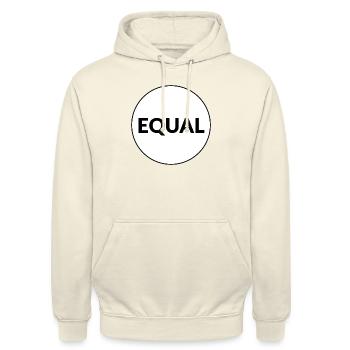 GLEICH - Unisex Hoodie - Vanille-Milchshake - Vorne - Alina (178cm) & Michal (187cm)