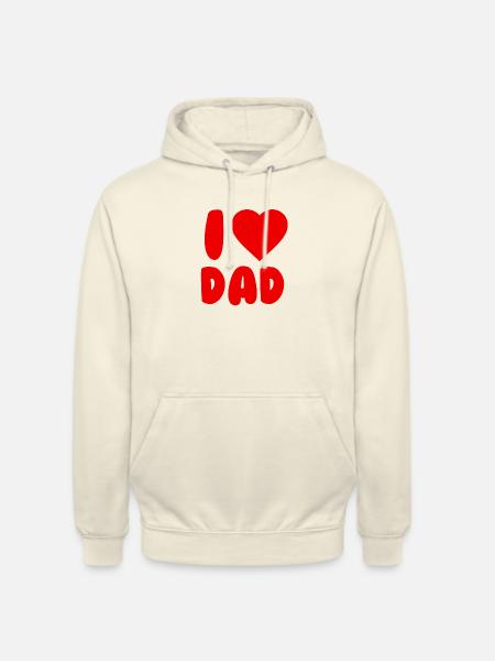 I love Dad - Unisex Hoodie - Vanille-Milchshake