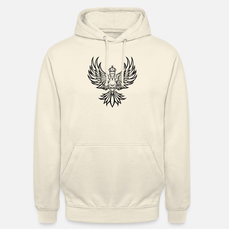 Phoenix mit Krone - Unisex Hoodie - Vanille-Milchshake
