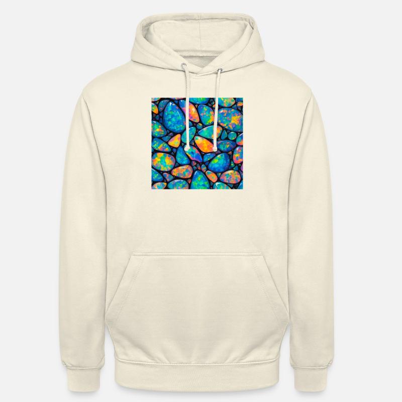 opal pattern - Unisex Hoodie - vanilla