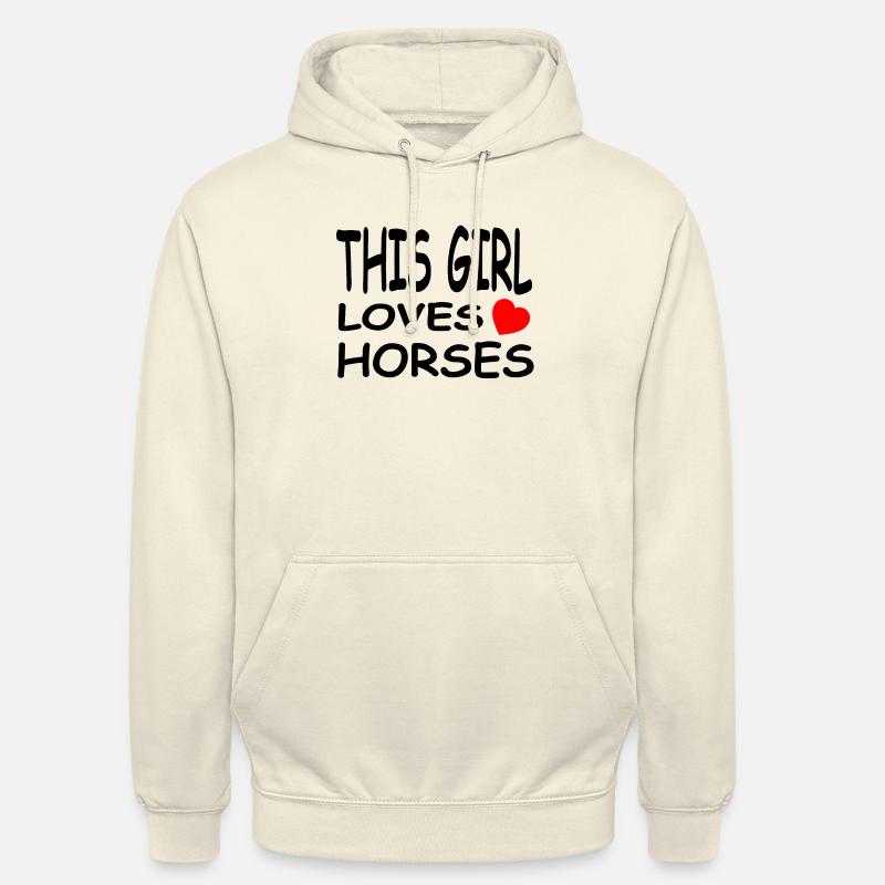 Pferde - Unisex Hoodie - Vanille-Milchshake