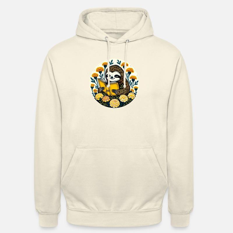 Lecture de la paresse - Sweat-shirt à capuche unisexe - vanille