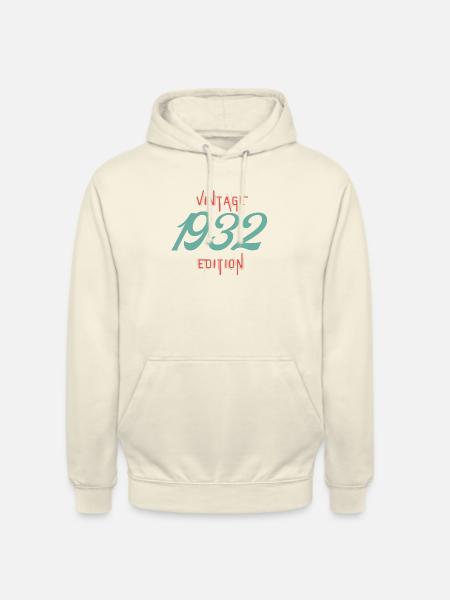Jahrgang 1932 - Unisex Hoodie - Vanille-Milchshake