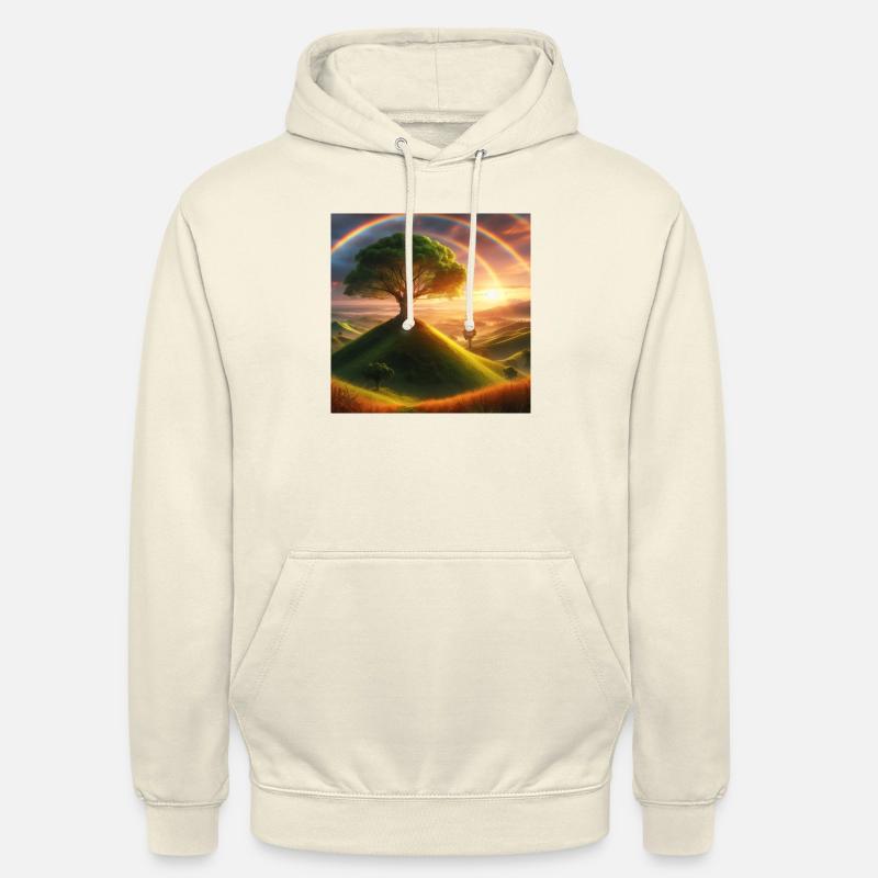 image arbre de vie - Sweat-shirt à capuche unisexe - vanille