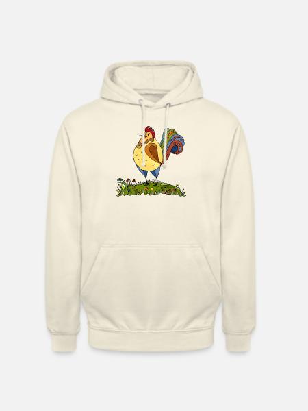 Coq - Sweat-shirt à capuche unisexe - vanille