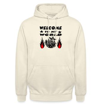 Fire brigade - Unisex Hoodie - vanilla - Front - Alina (178cm) & Michal (187cm)