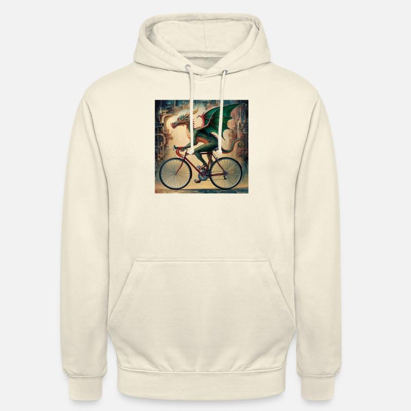 Ein surreales Gemälde eines mythischen Drachen - Unisex Hoodie - Vanille-Milchshake