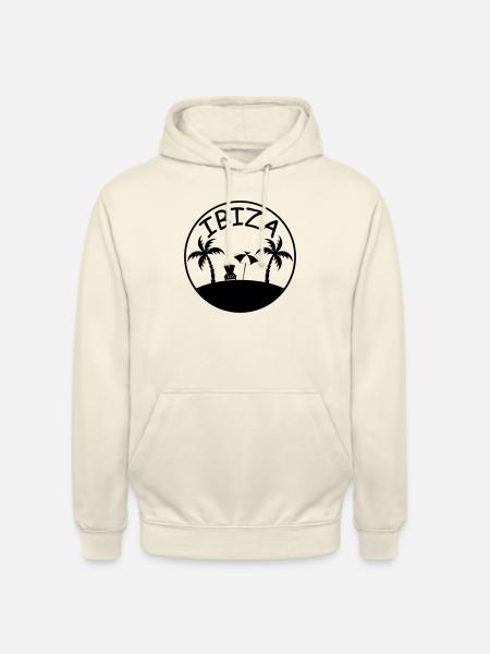 insel palmen ibiza - Unisex Hoodie - Vanille-Milchshake