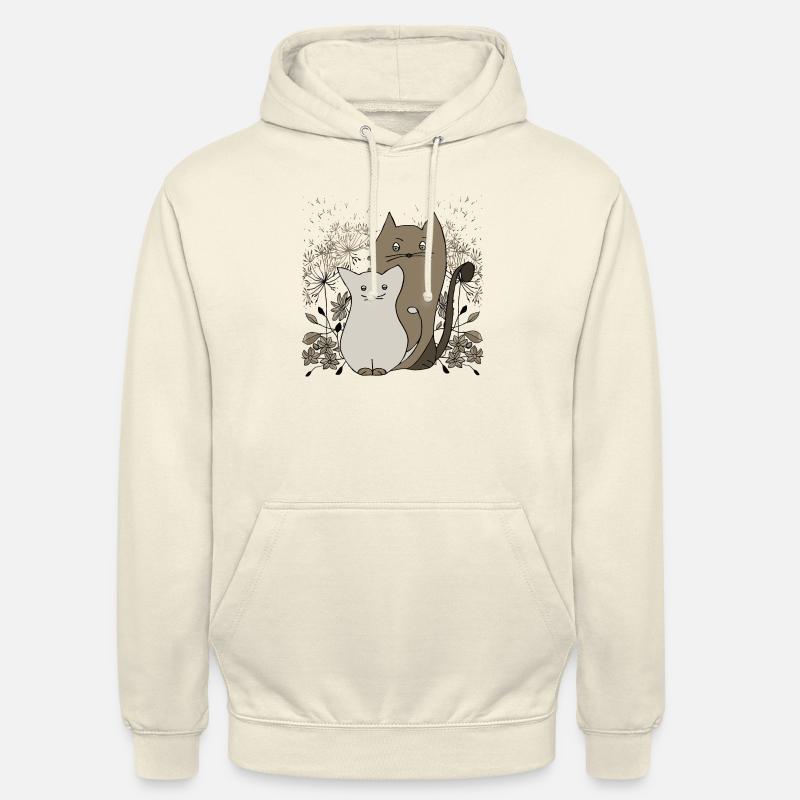 Chats - Sweat-shirt à capuche unisexe - vanille