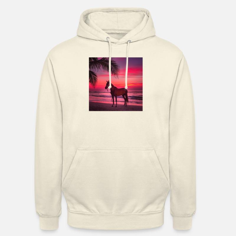 Art du cheval - Sweat-shirt à capuche unisexe - vanille
