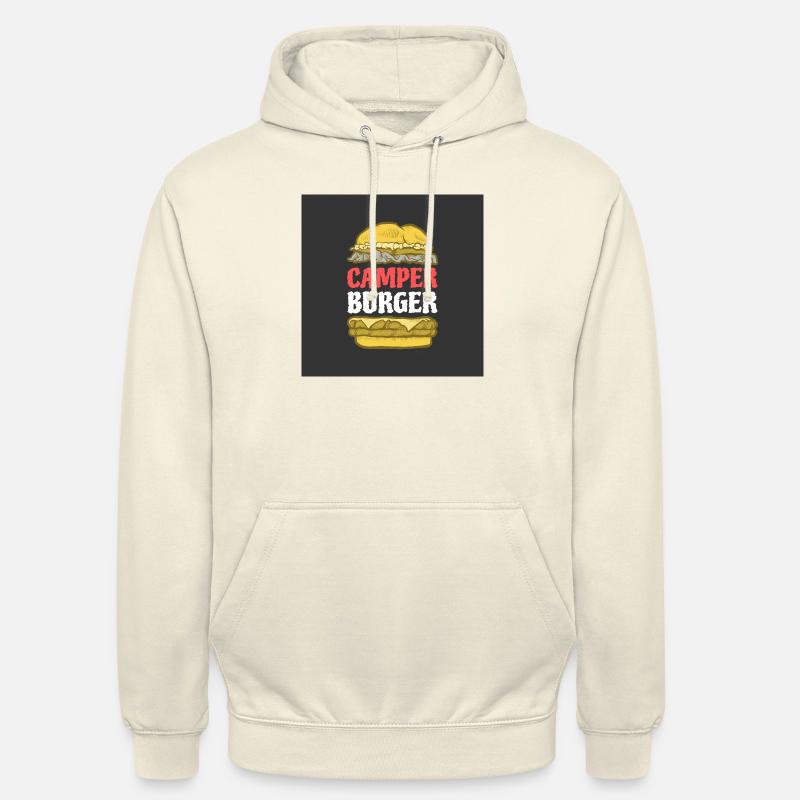 BURGER DE CAMPEUR - Sweat-shirt à capuche unisexe - vanille
