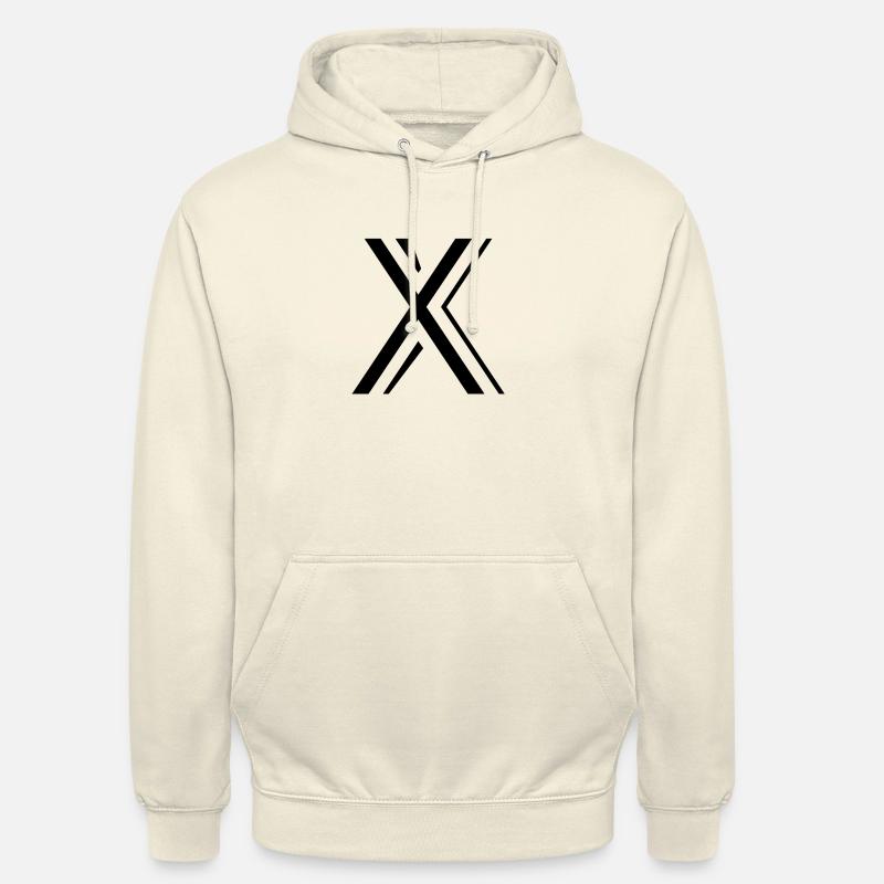 Buchstabe X - Unisex Hoodie - Vanille-Milchshake
