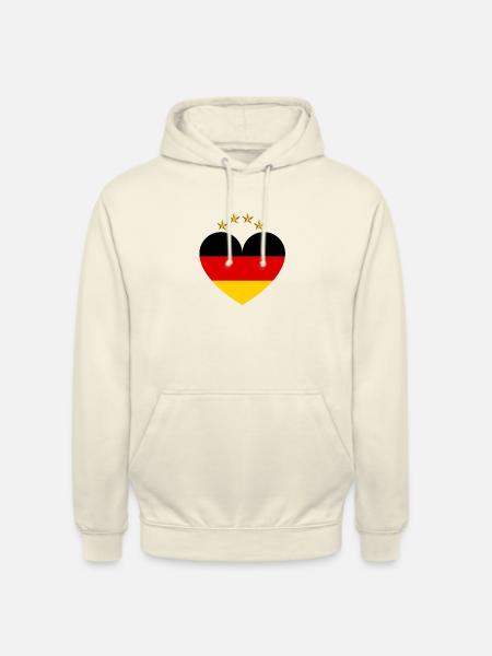 Heart Star Germany - Unisex Hoodie - vanilla