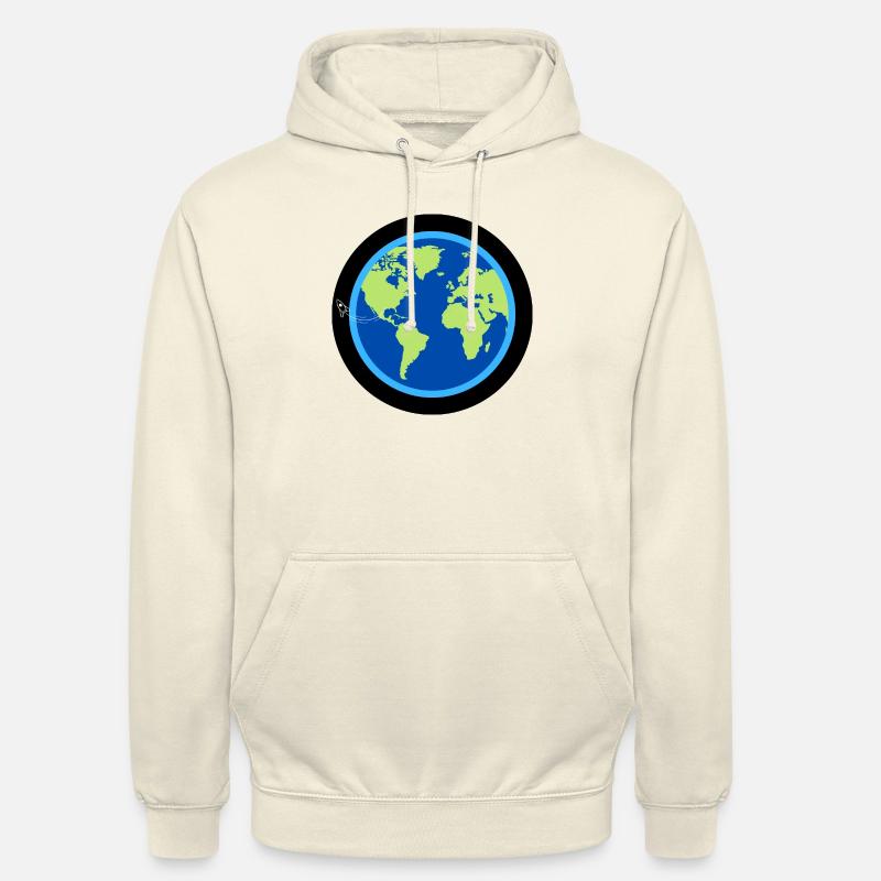 Voyage en orbite terrestre - Sweat-shirt à capuche unisexe - vanille