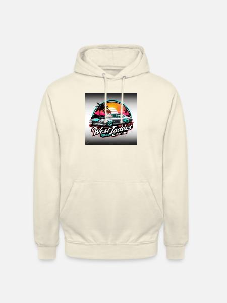 West Indies Koast Kustoms - Sweat-shirt à capuche unisexe - vanille