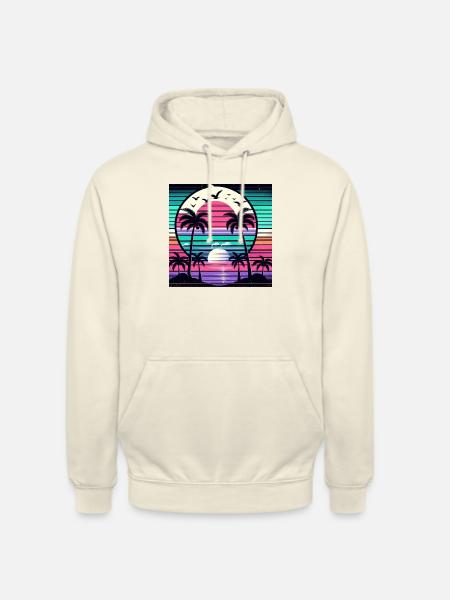 Tropical Sunset - Unisex Hoodie - Vanille-Milchshake