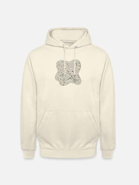 Labyrinth 3 (black version) - Unisex Hoodie - vanilla