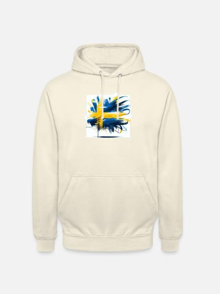 Sverige Sweden Flag Schweden Flagge - Unisex Hoodie - vanilla
