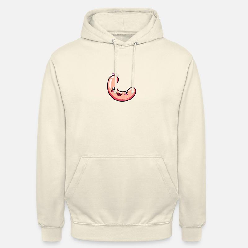 Saucisse joyeuse au visage doux - Sweat-shirt à capuche unisexe - vanille