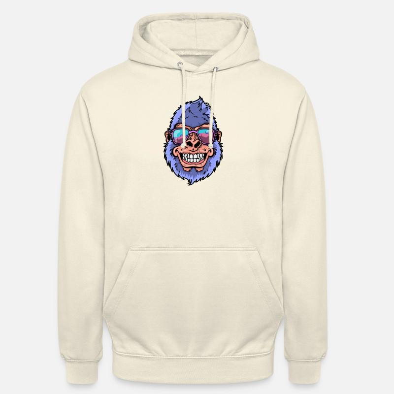 Gorilla mit Sonnenbrille - Unisex Hoodie - Vanille-Milchshake