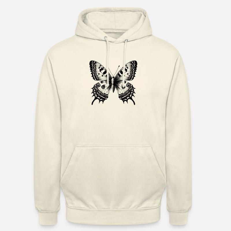 Papillon Fleur - Délicatesse Envolée - Sweat-shirt à capuche unisexe - vanille