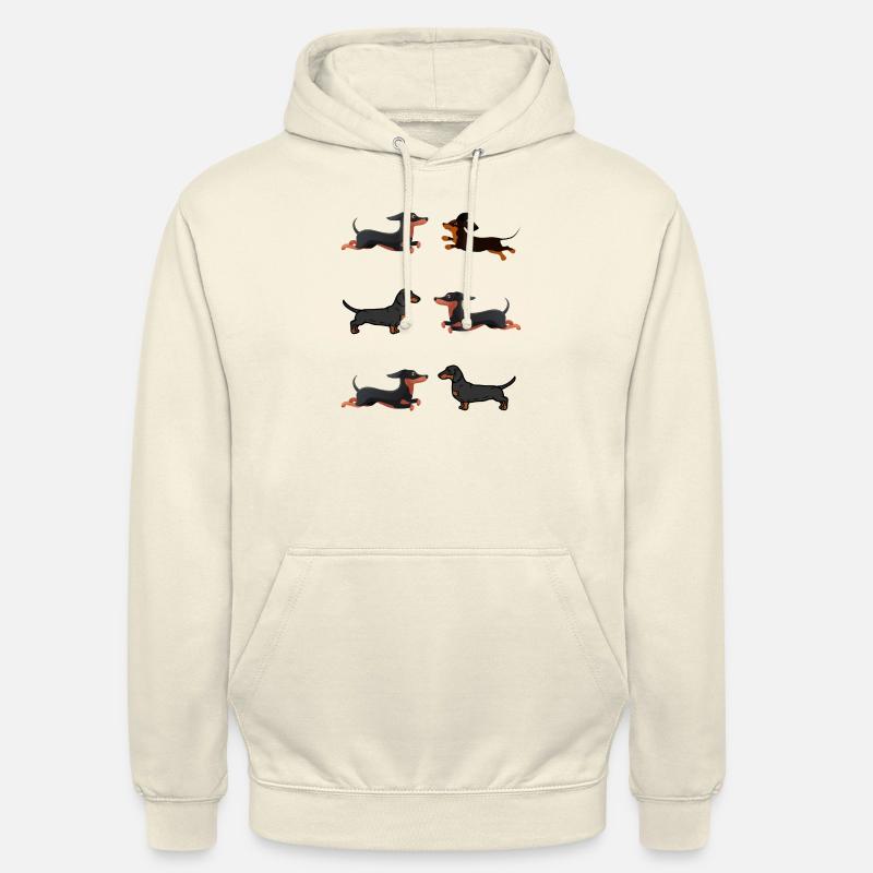 Teckels Teckels - Sweat-shirt à capuche unisexe - vanille