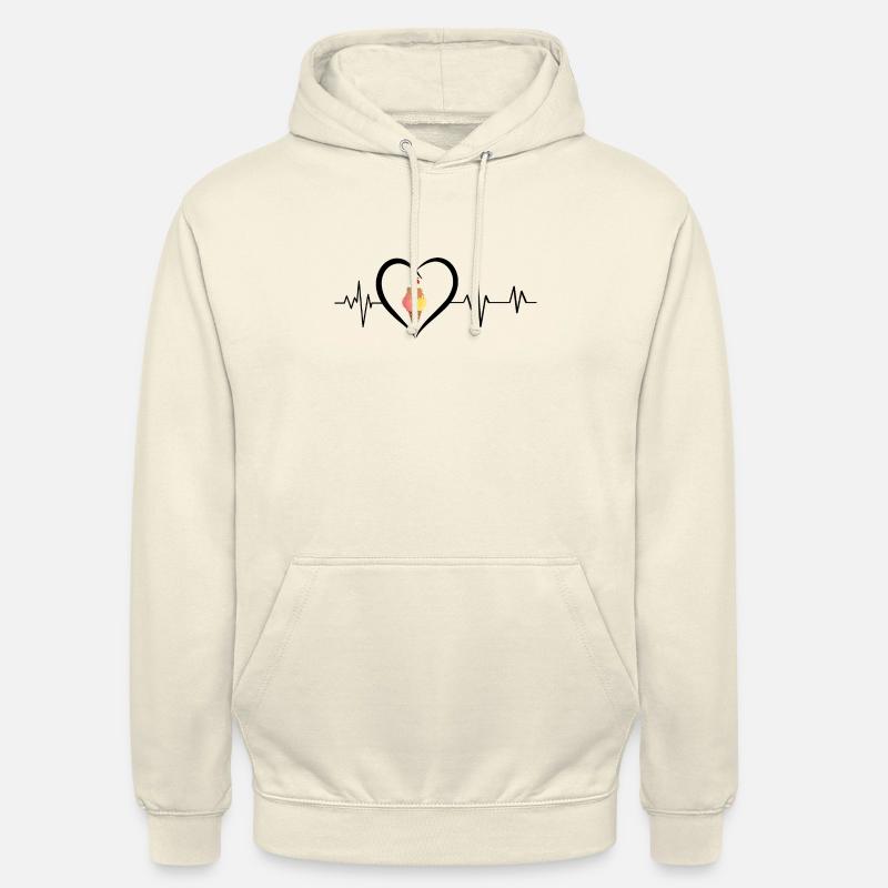Herzschlag-Eiswaffel - Unisex Hoodie - Vanille-Milchshake