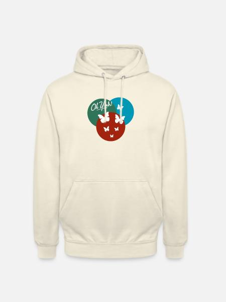 Oh yes butterfly - Unisex Hoodie - vanilla