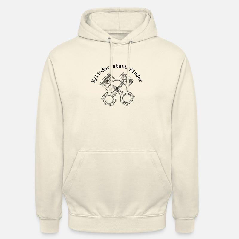 Zylinder statt Kinder - Unisex Hoodie - Vanille-Milchshake
