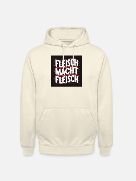Fleisch macht Fleisch - Unisex Hoodie - Vanille-Milchshake