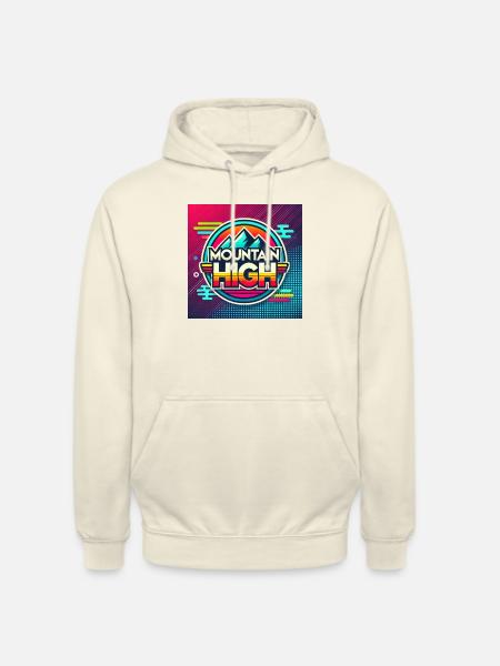 Mountain High Retro - Unisex Hoodie - vanilla