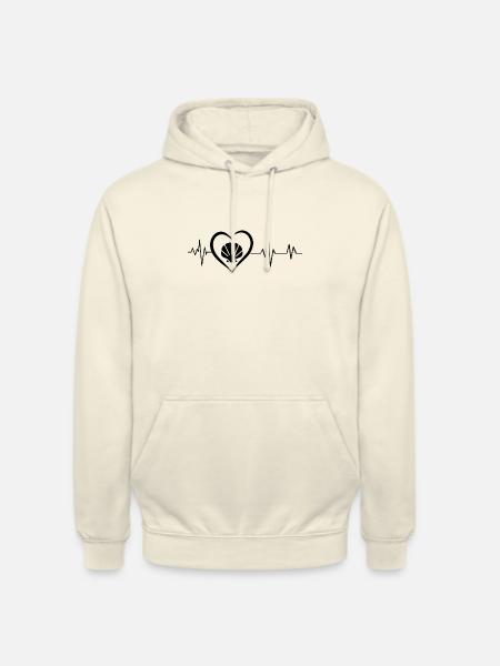 Shell-Herzschlag - Unisex Hoodie - Vanille-Milchshake