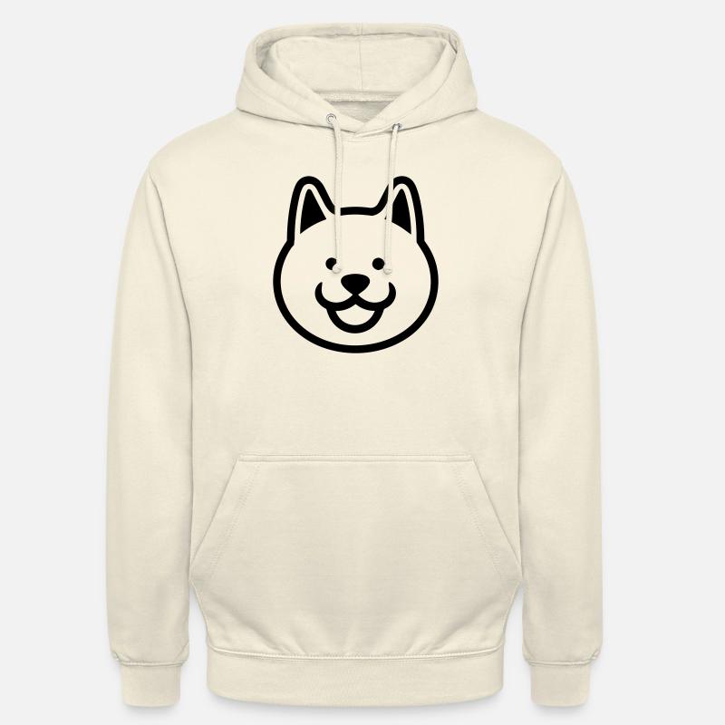 CHIEN - Sweat-shirt à capuche unisexe - vanille