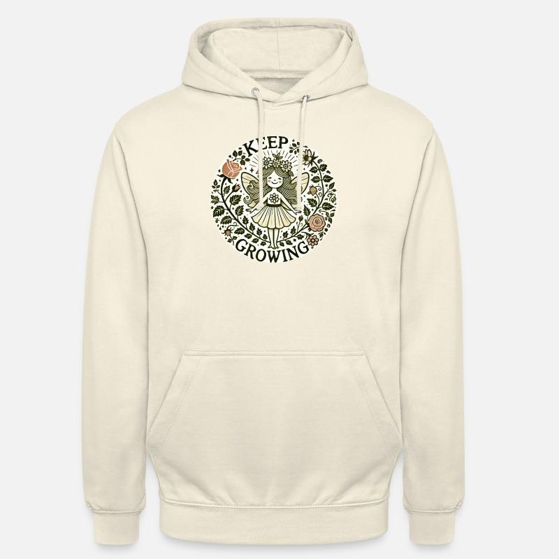 Continuez à grandir - Sweat-shirt à capuche unisexe - vanille