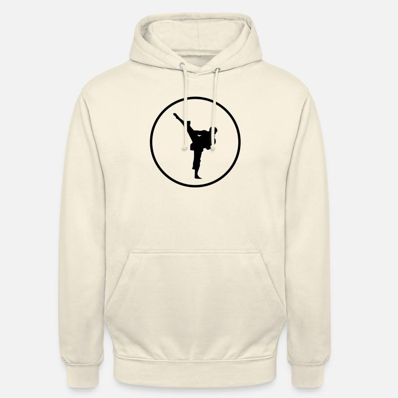 Combattant de karaté - Sweat-shirt à capuche unisexe - vanille