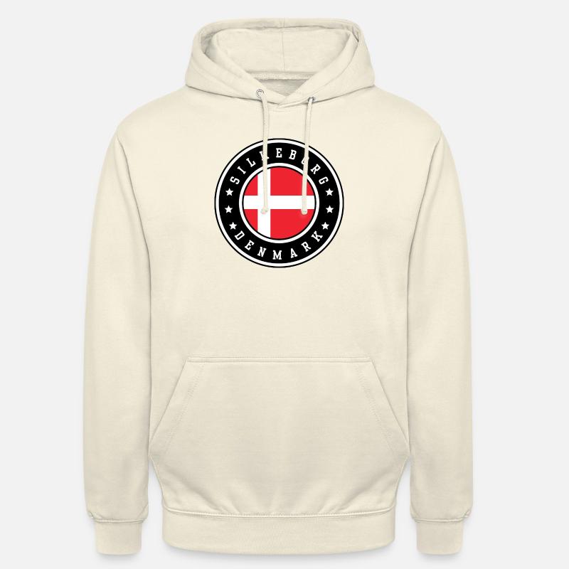 Silkeborg, Danemark - Sweat-shirt à capuche unisexe - vanille