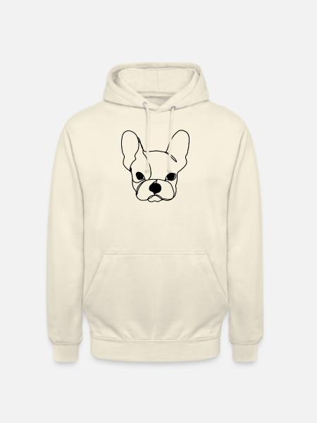 French Bulldog - Unisex Hoodie - vanilla