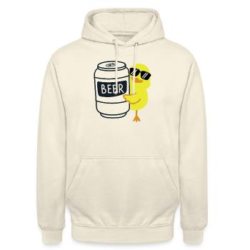Bier beer - Unisex Hoodie - Vanille-Milchshake - Vorne - Alina (178cm) & Michal (187cm)