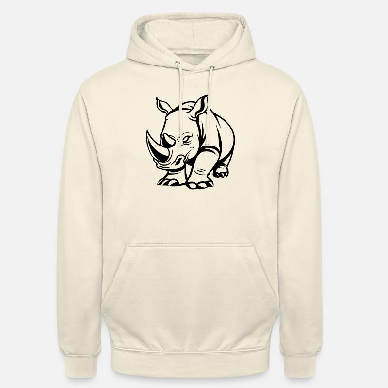 rhinoceros - Unisex Hoodie - vanilla