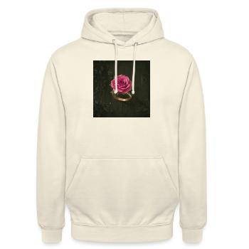 Bague Roses - Sweat-shirt à capuche unisexe - vanille - Devant - Alina (178cm) & Michal (187cm)