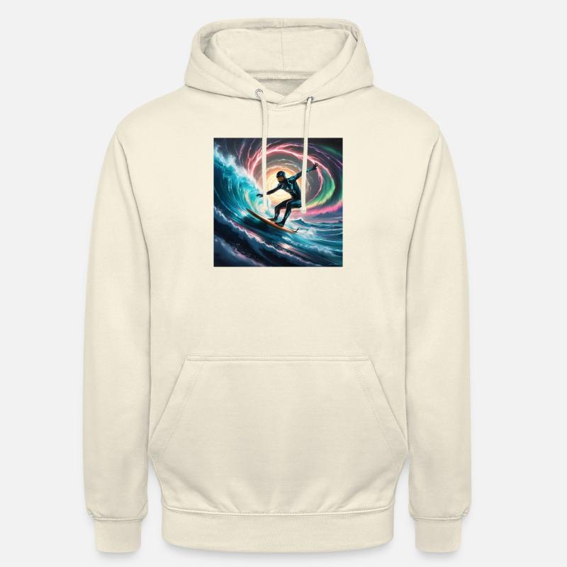 Pulsar Surfer – A Sci-Fi Adventure on a Cosmic Scale - Unisex Hoodie - vanilla