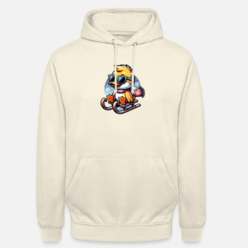Mignon Cool Duck Noël - Sweat-shirt à capuche unisexe - vanille